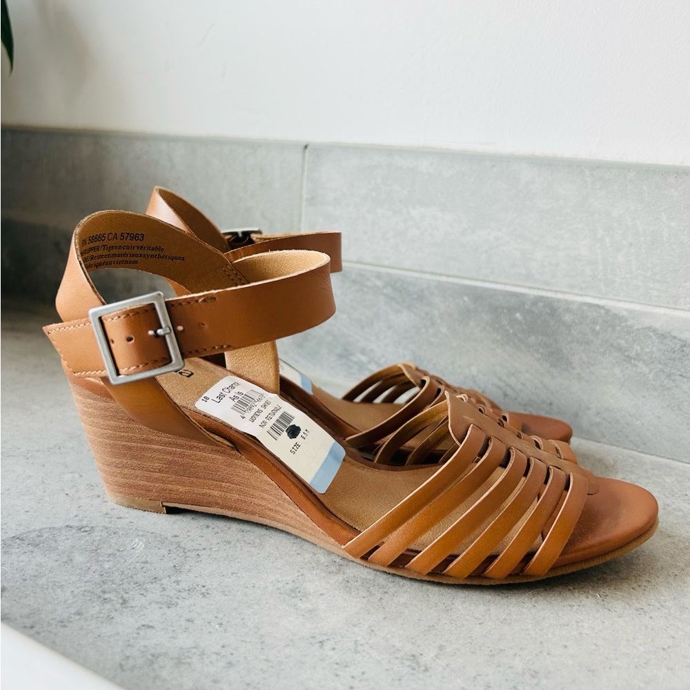NWT Susina Terra Wedge Leather Sandals
